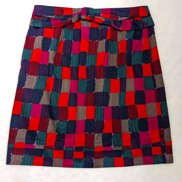 Marc by Marc Jacobs Abstract Bold Multicolor Pleated Detail Skirt - Picture 2 of 9